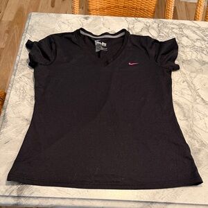 Nike Women's Size L  Black Dri-Fit Tee